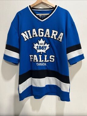 Vintage Unisex Niagara Falls Canada Souvenir Hockey Jersey Shirt Sz MD